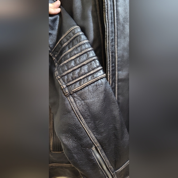 Affliction Means Leather Jacket Size XLARGE - Picture 4 of 15